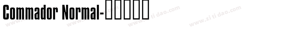 Commador Normal字体转换